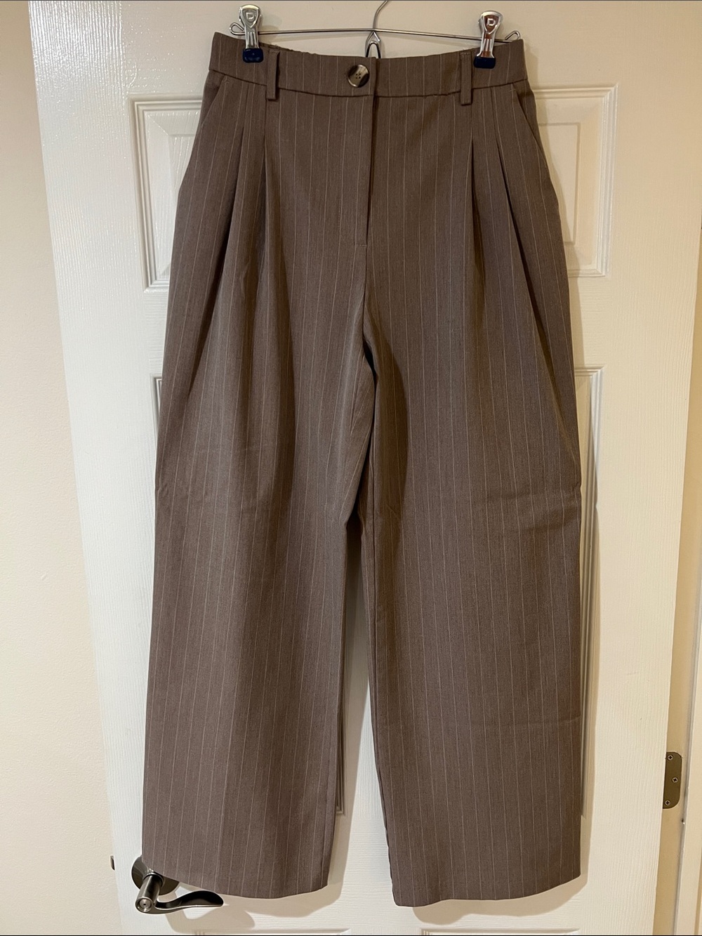 HOUSE OF HARLOW 1960 WIDE LEG PINSTRIPE TROUSER PANT SIZE S